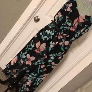 NWT Candie’s floral high low spaghetti strap dress